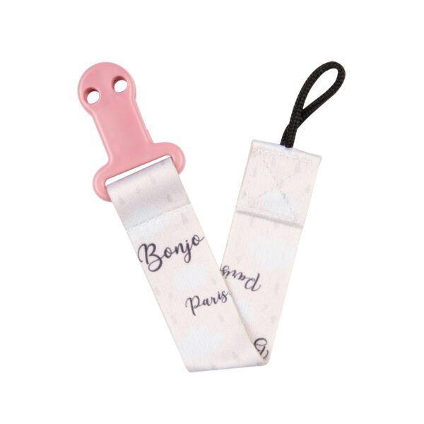 Canpol babies Soother Clip with Ribbon - Bonjour Paris