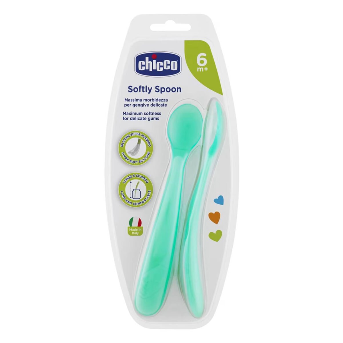 Chicco Softly Silicone Spoon 6m+ - Image 1