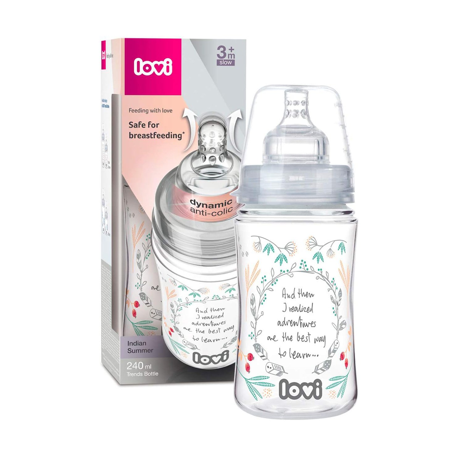 Lovi Indian Summer Bottle 3m+ 240ml1 Lovi Indian Summer Bottle 3m+ 240ml - Image 2