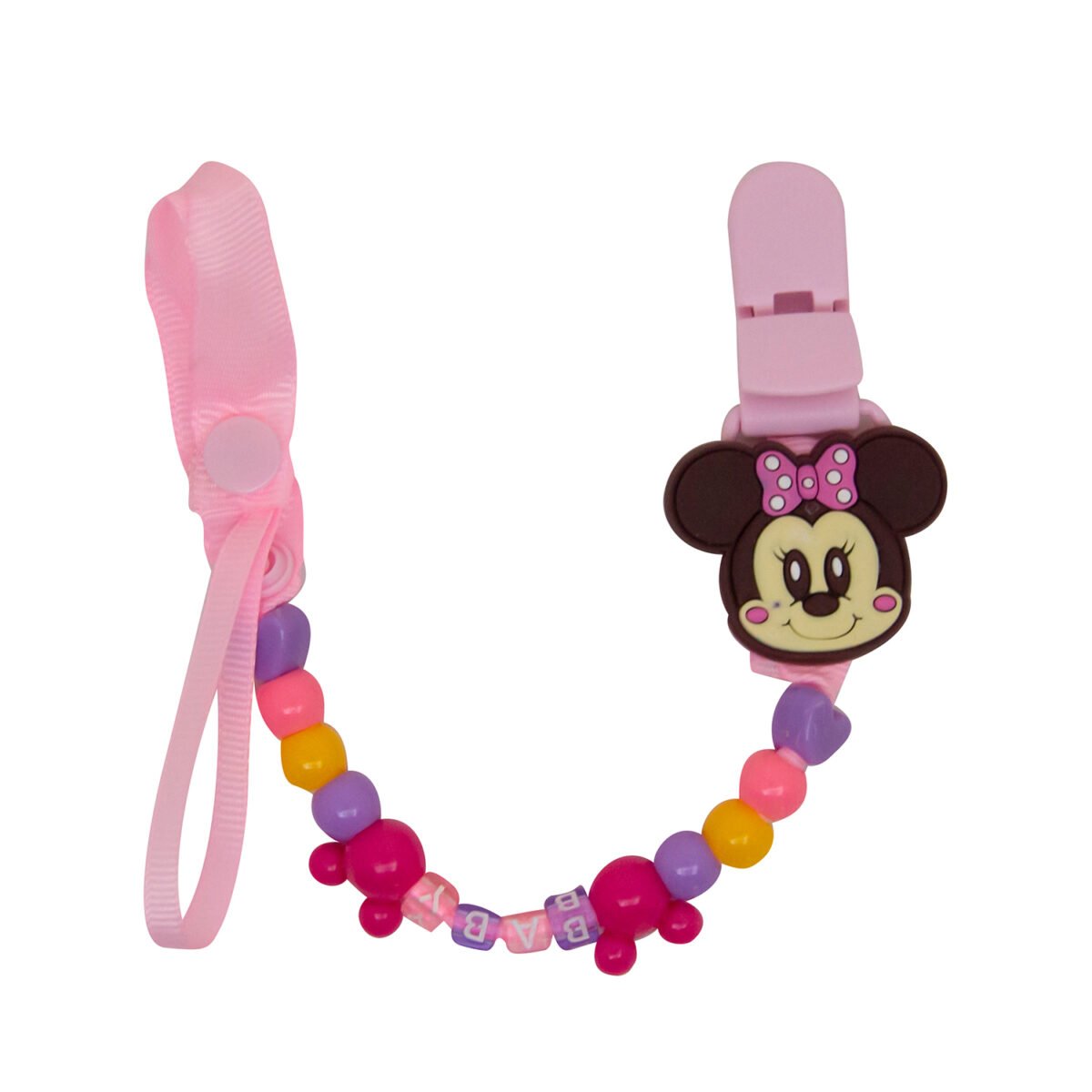 Fun, colorful, and always clean—this pacifier holder keeps soothers close with a cute clip designed for newborns. A must-have for mess-free moments!