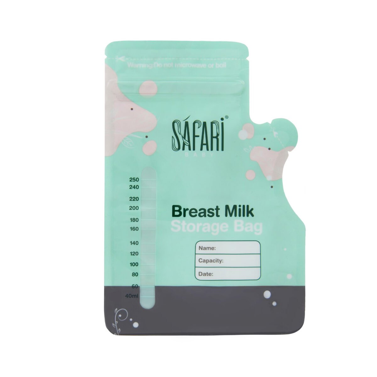 Safari Baby Disposable Breast Milk Storage Bags - Image 1