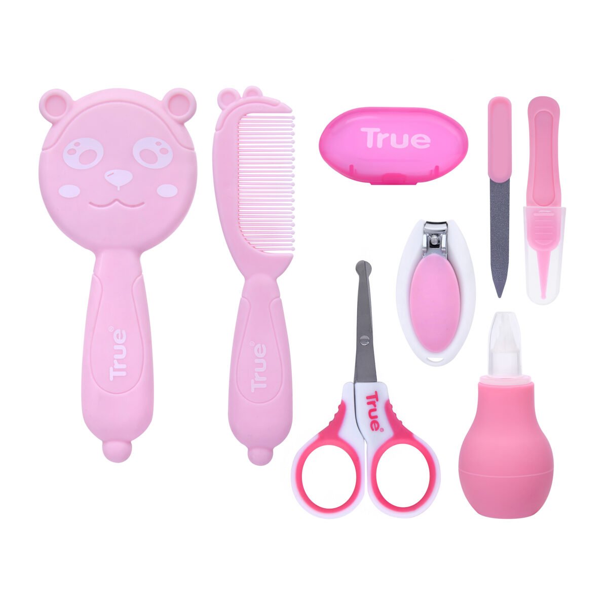 Best baby care set in Egypt: True 8PCs grooming kit with essential tools for newborns. Safe, portable, and perfect for daily use.