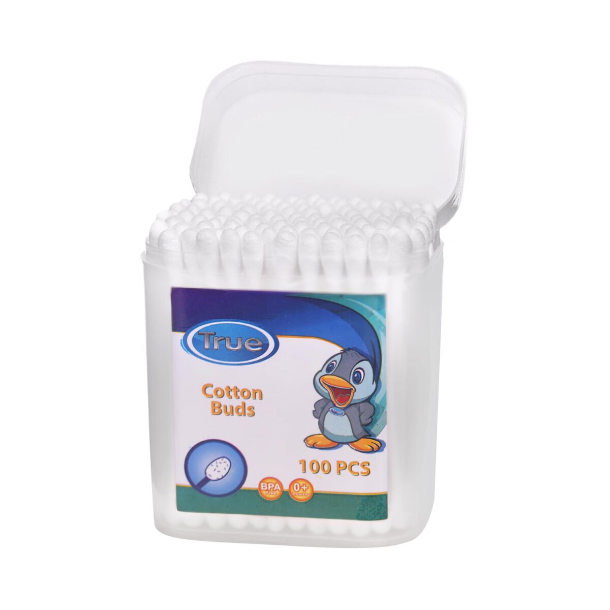 True Baby Cotton Buds Clean gently with soft-touch buds. Great for newborn ears, belly buttons, and more. Every home needs it-minimore