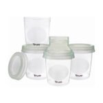 True Baby Milk & Food Containers (4pcs) Leak-proof and freezer-safe. Ideal for breastmilk or baby food. Perfect for home or nursery in Egypt.