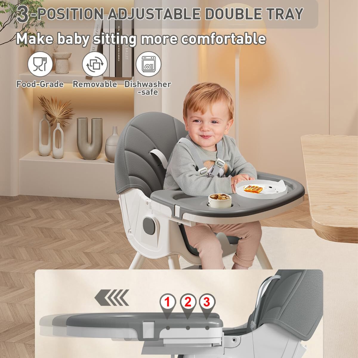 Kidilo Convertible High Chair E560 - Image 29