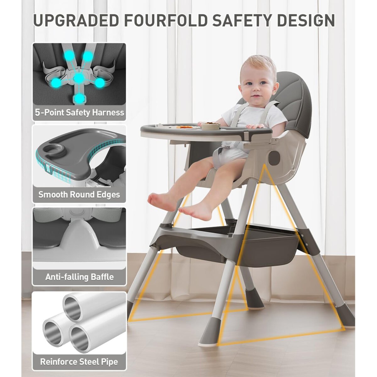Kidilo Convertible High Chair E560 - Image 31