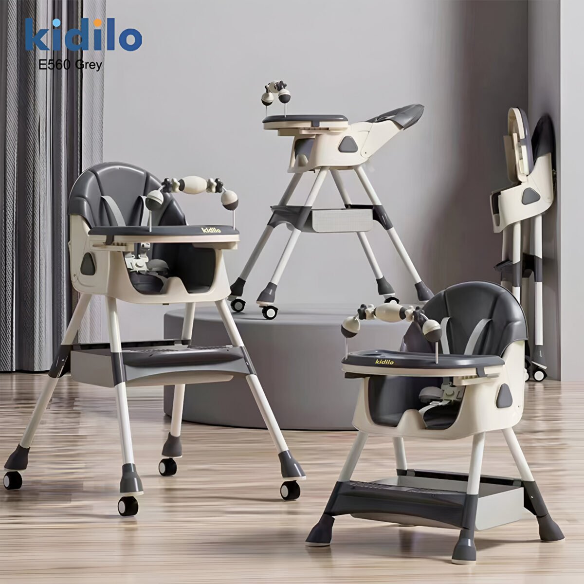 Kidilo Convertible High Chair E560 - Image 26