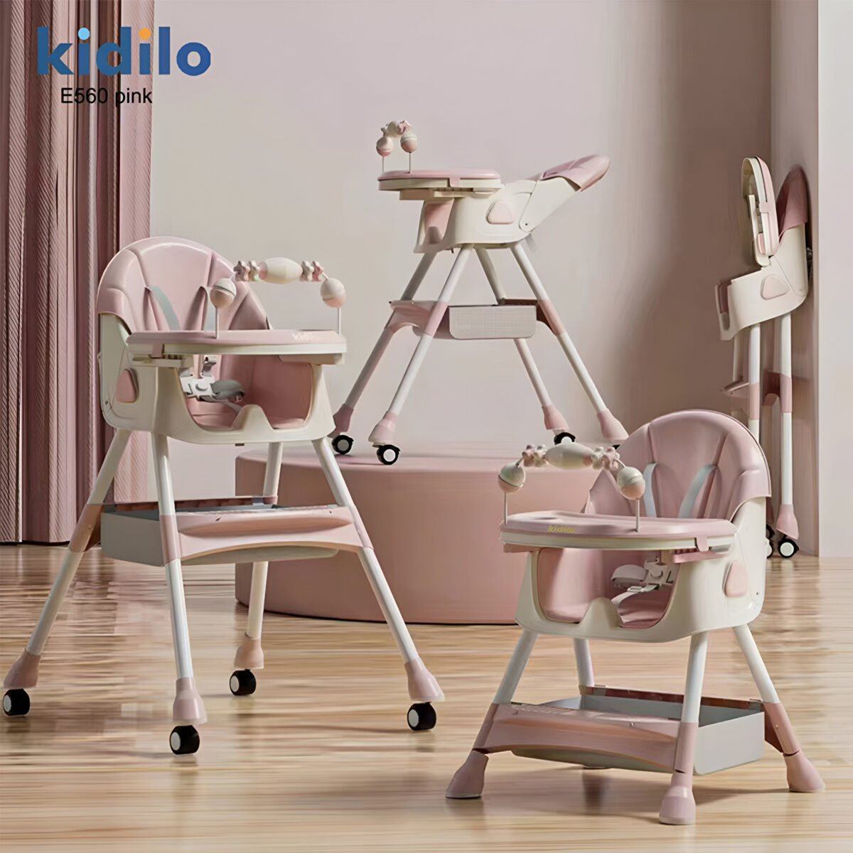 Kidilo Convertible High Chair E560 - Image 35