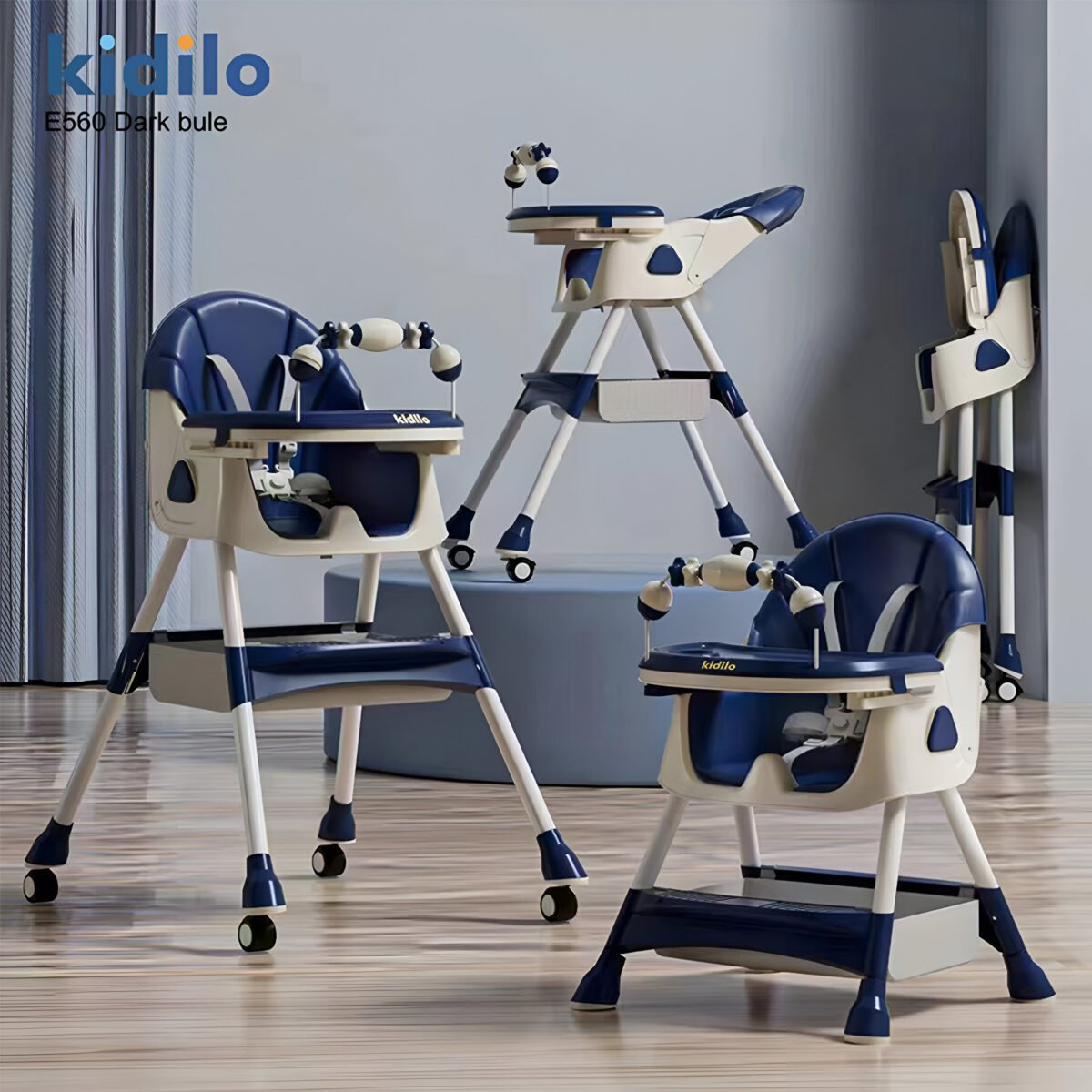 Kidilo Convertible High Chair E560 - Image 9
