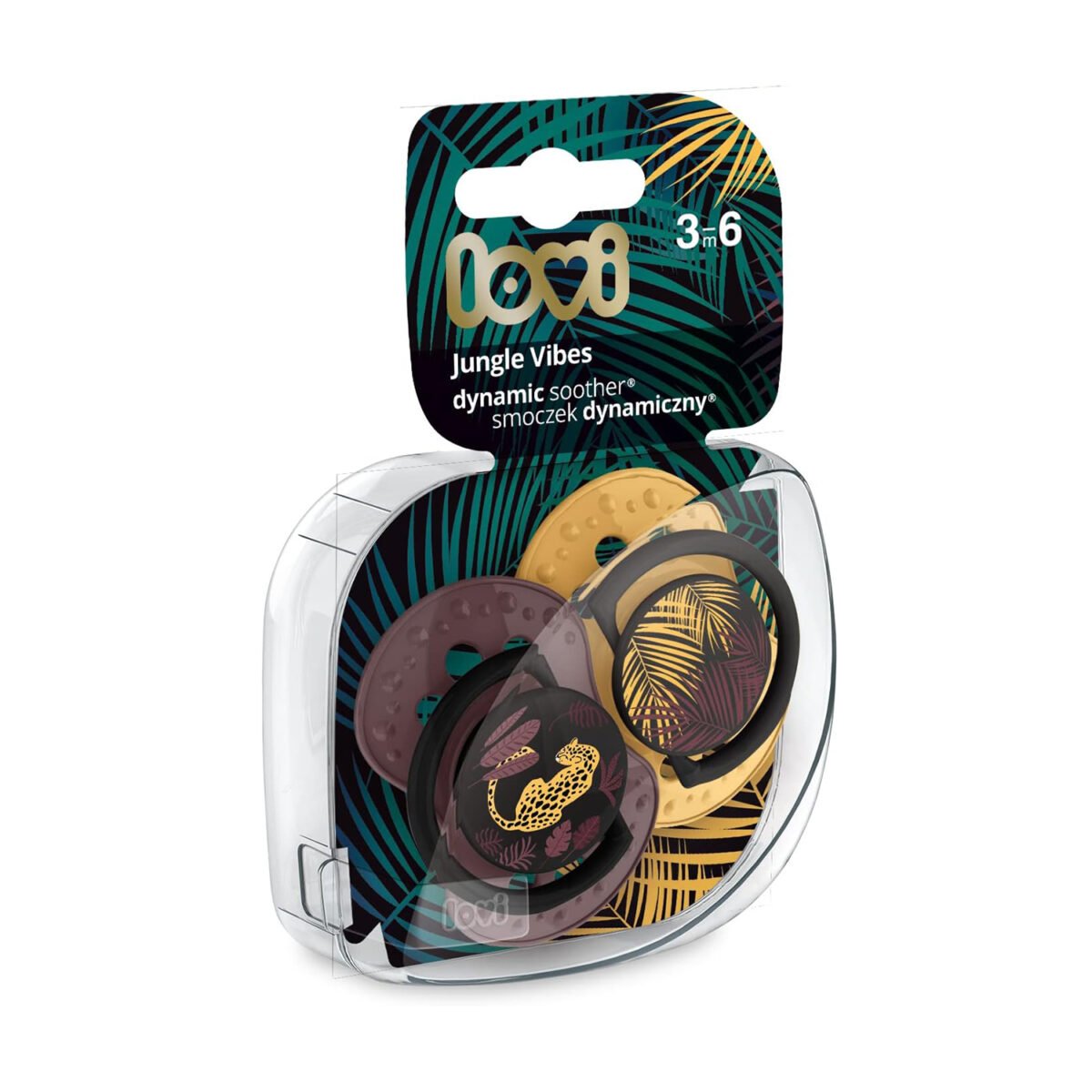 Lovi Silicone Dynamic Soother 3-6m - Jungle Vibes - Image 2