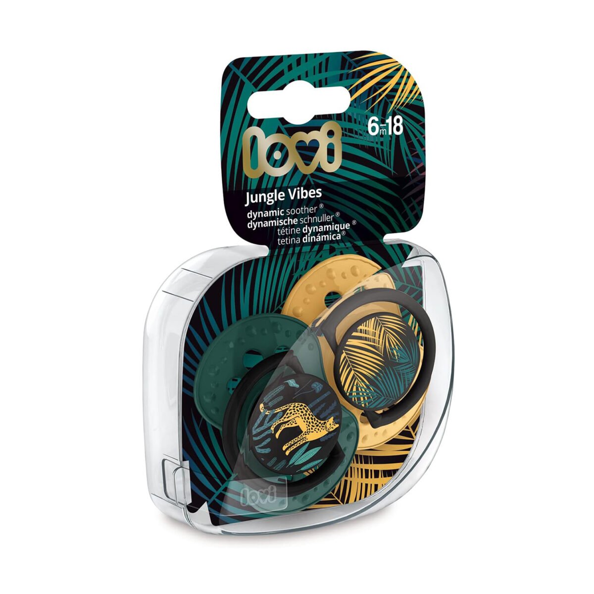 Lovi Silicone Dynamic Soother 6-18m - Jungle Vibes - Image 2