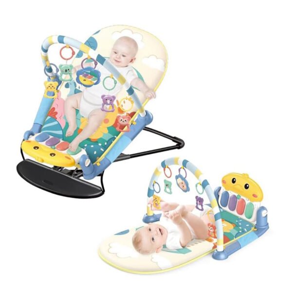Safe & Educational Play Gym Cradle – 2in1 Design for Active Egyptian Babies