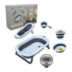 Popypapa Baby Foldable Bath Tub Set 5in1
