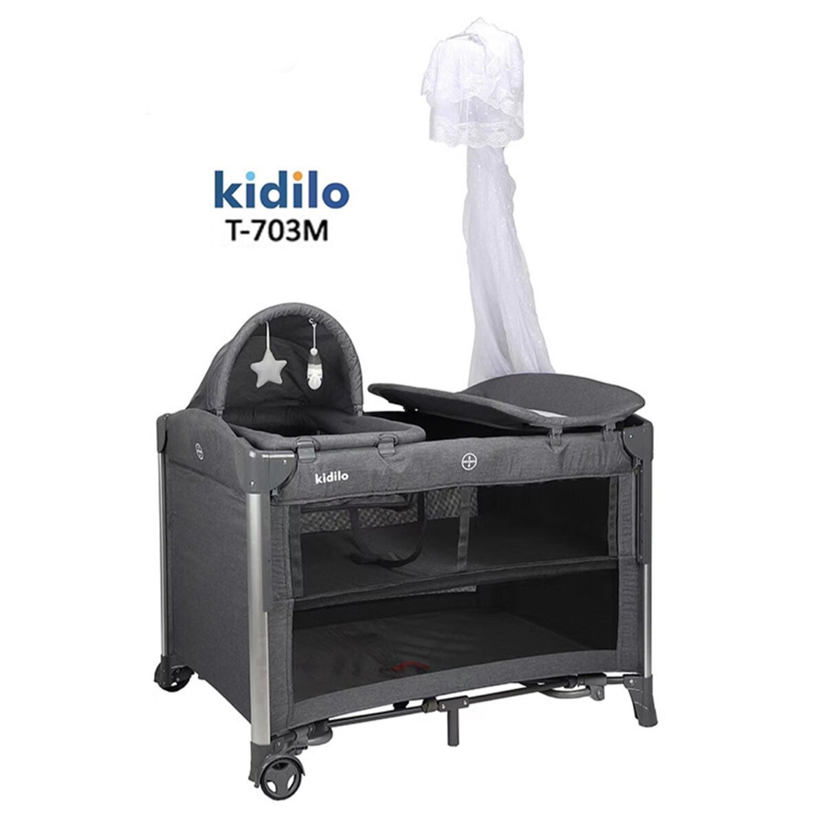 Kidilo T-703M 5-in-1 Baby Bed & Playpen - Image 3