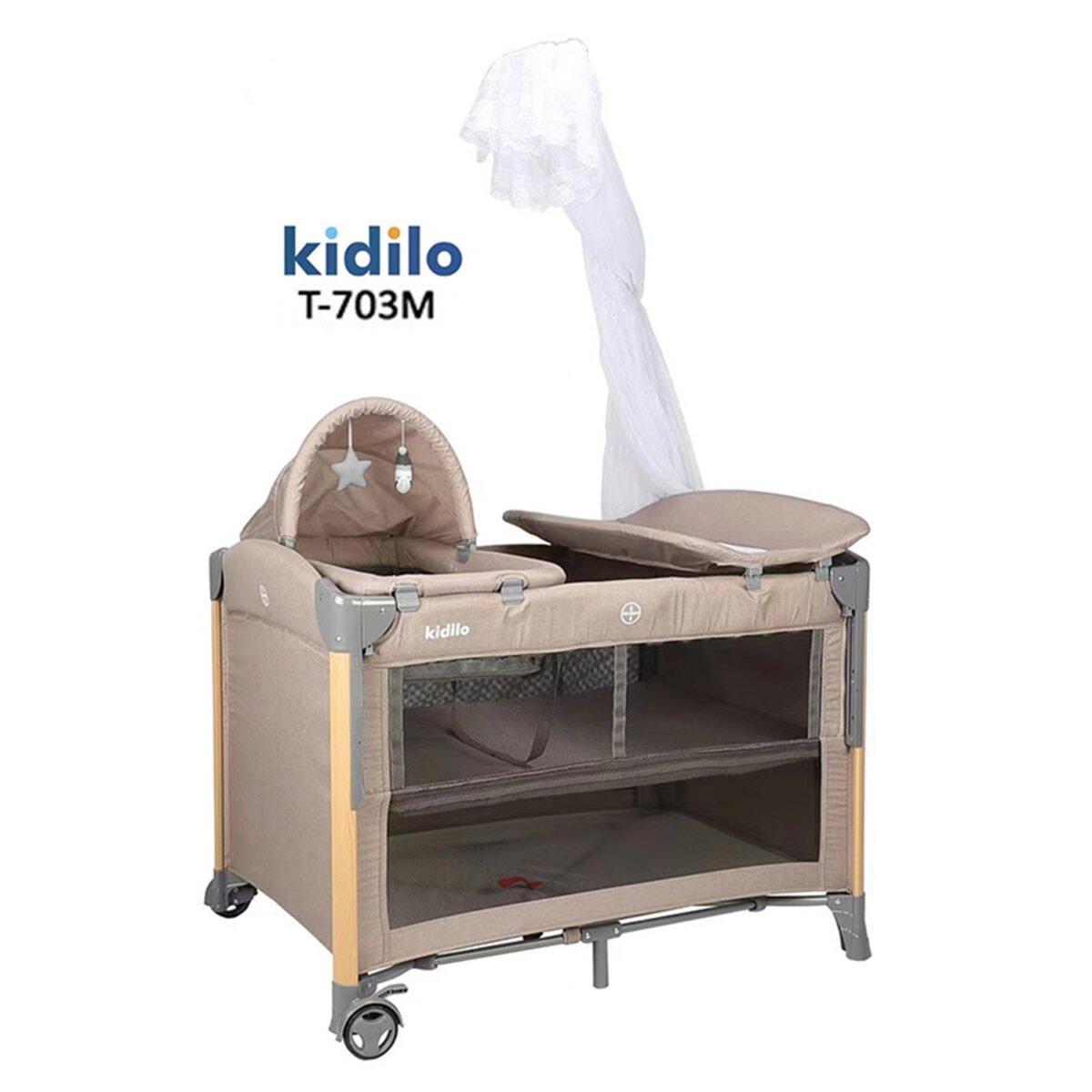 Kidilo T-703M 5-in-1 Baby Bed & Playpen - Image 5