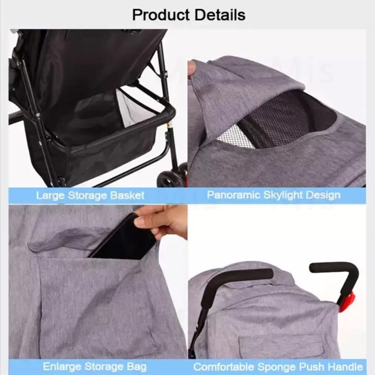 Premium Baby Stroller 5221 - Image 2