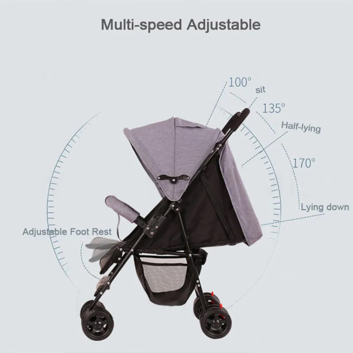 Premium Baby Stroller 5221 - Image 4
