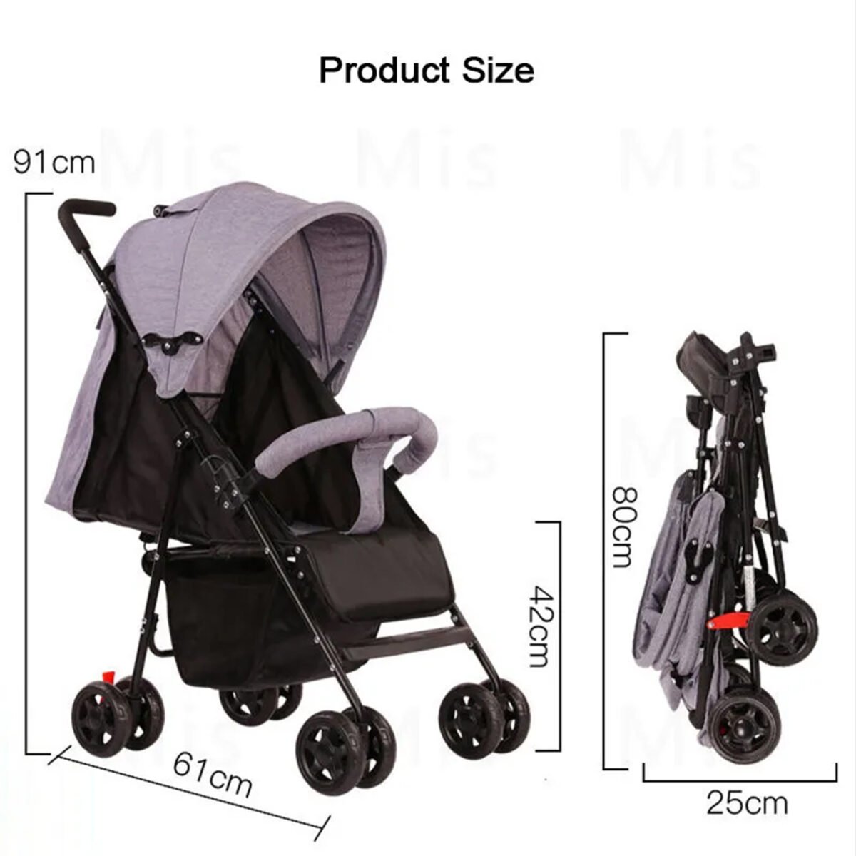 Premium Baby Stroller 5221 - Image 6