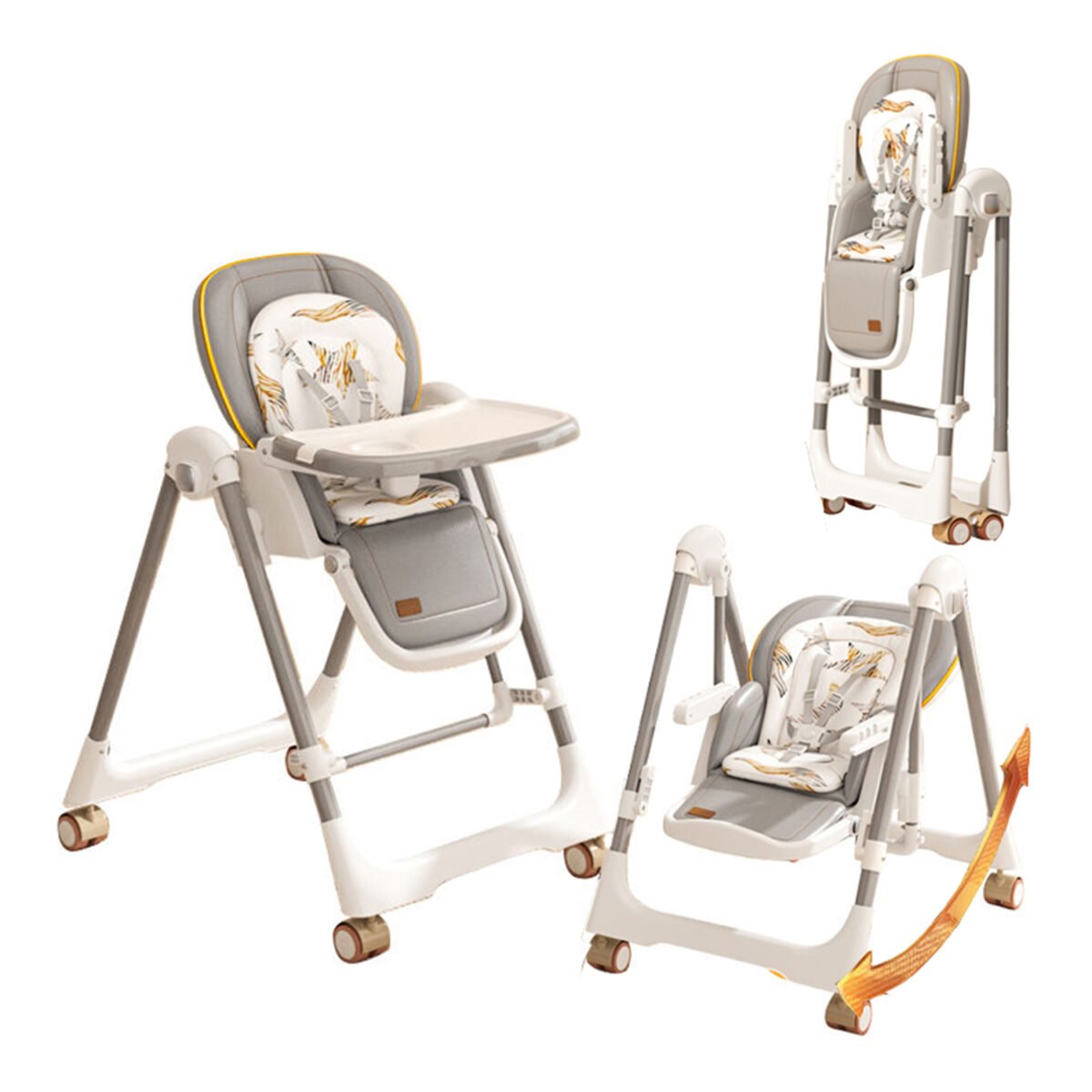 Umbrella Multifunctional High Chair with Swing 4in1 - Image 17
