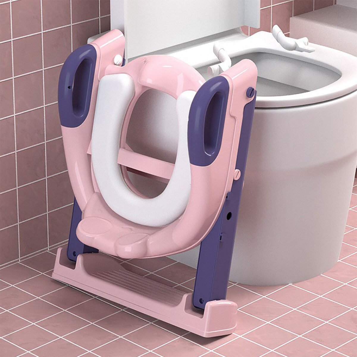 Foldable Potty Training Seat with Ladder - Image 14