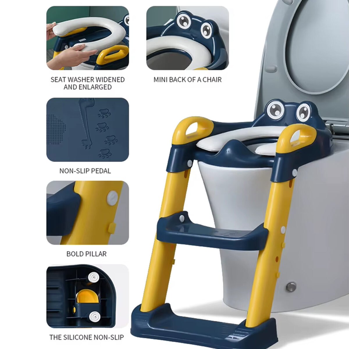 Foldable Potty Training Seat with Ladder - Image 5