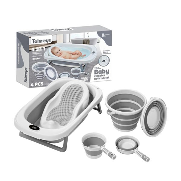 Toimoys 4in1 Baby Foldable Bath Tub Set