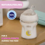 Chicco Natural Feeling Baby Glass Bottle 150ml 0m+ - Image 4
