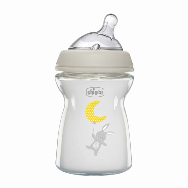 Chicco Natural Feeling Baby Glass Bottle 250ml 0m+