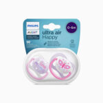 Philips Avent 0-6m Ultra Air Soother 2PCs – Girl - Image 2