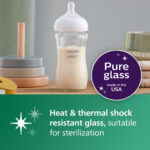 Philips Avent 1m+ 240ml Natural Response Glass Baby Bottle - Image 7