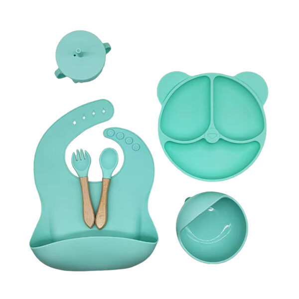 Silicone Baby Feeding Set 6 Pcs