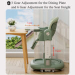 Kidilo KD015 Multifunctional 3in1 High Chair - Image 10