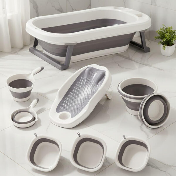 7in1 Foldable Baby Bathtub Set