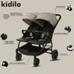 Kidilo LB100 Twins Stroller - Image 2