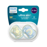 Philips Avent 0-6m Ultra Air Soother 2PCs – Boyish - Image 2