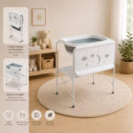 Junbon 2in1 Foldable Baby Bath & Changing Table - Image 5
