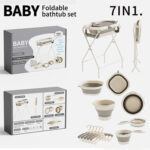 7in1 Baby Bathtub Set with Folding Stand