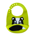 Baby Silicone Bib with Pocket 6m+ - Image 3