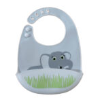 Baby Silicone Bib with Pocket 6m+ - Image 4