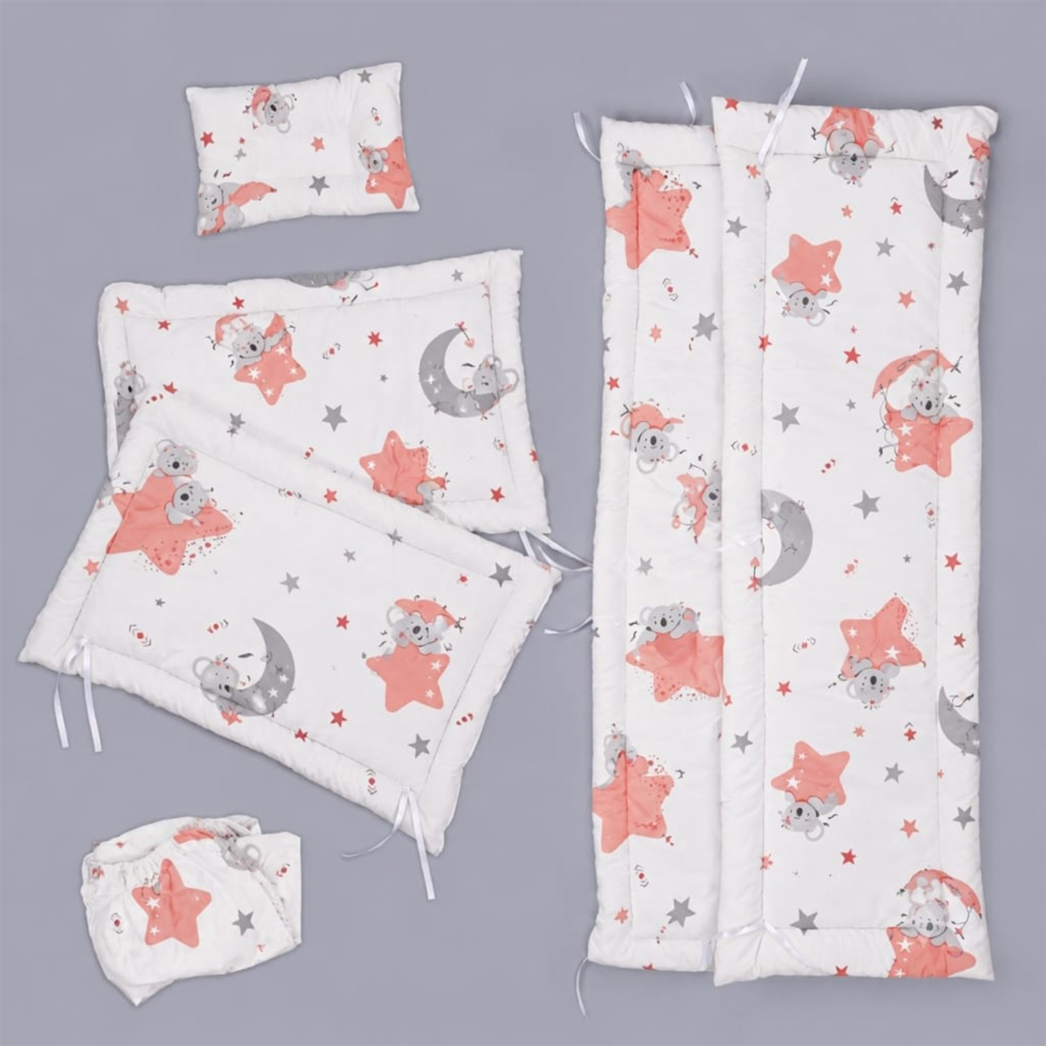 Padded Baby Crib Side Bumpers2 Padded Baby Crib Side Bumpers - Image 1