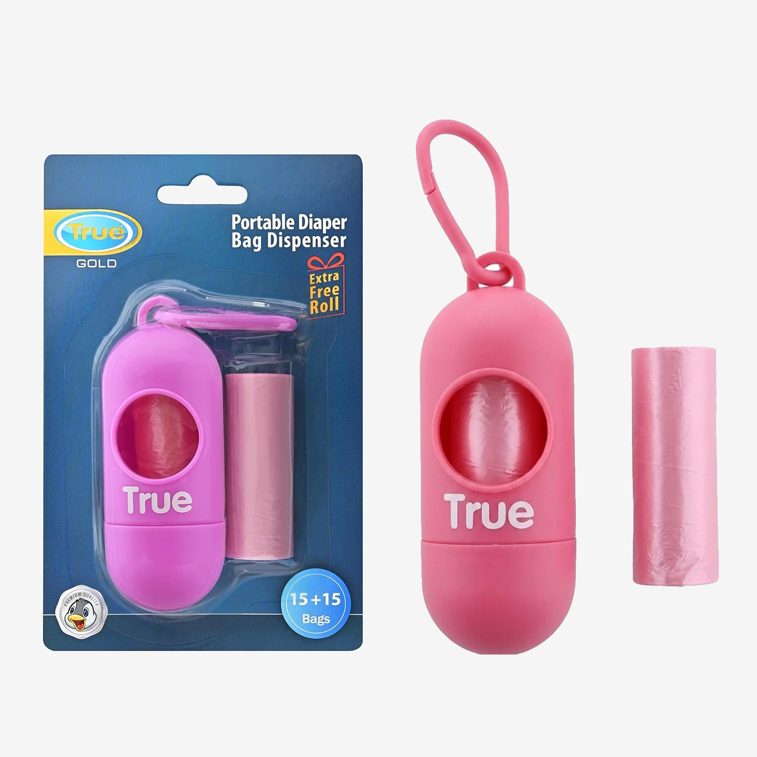 True Portable Diaper Bag Dispenser 30 Bags True Portable Diaper Bag Dispenser 30 Bags - Image 1