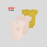 Junior 0–3M High Organic Cotton Short Sleeve Kimono Set - Image 5