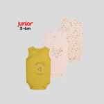 Junior 3–6M High Organic Cotton Sleeveless Kimono Set