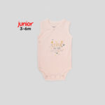 Junior 3–6M High Organic Cotton Sleeveless Kimono Set - Image 3