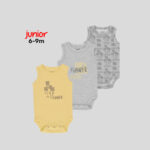 Junior 6-9M High Organic Cotton Sleeveless Bodysuit Set - Image 12