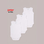 Junior 6-9M High Organic Cotton Sleeveless Bodysuit Set - Image 20
