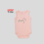 Junior 9-12M High Organic Cotton Sleeveless Bodysuit Set - Image 4