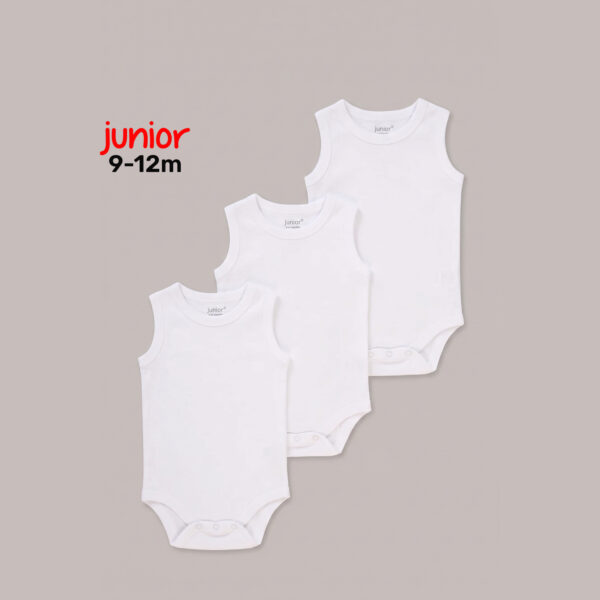 Junior 9-12M High Organic Cotton Sleeveless Bodysuit Set