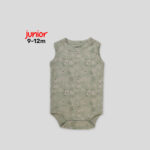 Junior 9-12M High Organic Cotton Sleeveless Bodysuit Set - Image 6