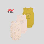 Junior 9-12M High Organic Cotton Sleeveless Bodysuit Set - Image 10